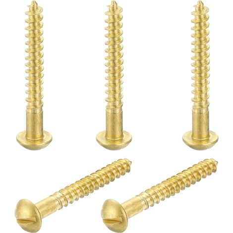 Pcs Brass Screws for Repairing Furniture, Picture Frames, Gold (1/5)
