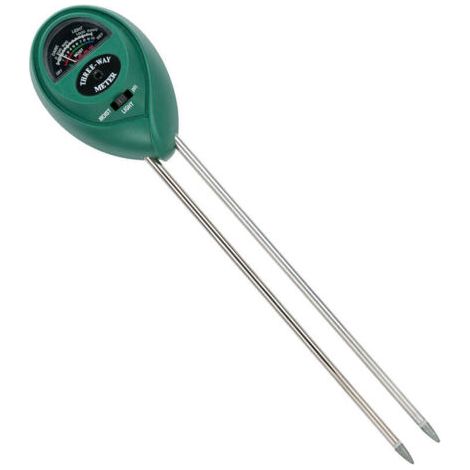 Kit de testeur, testeur de sol 3 en 1 humidimètre, testeur de lumière et d'acidité du pH pour fleurs/herbe/plantes/jardin/ferme/pelouse (1/5)