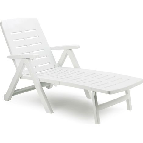 LETTINO PIEGHEVOLE CON RUOTE SMERALDO cm. 189x72x96 h col. Bianco