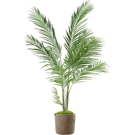 Palmier Areca artificiel H 160 cm D 100 cm en pot (1/2)