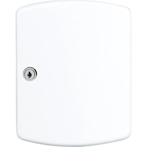 BURG-WÄCHTER Caja de llaves Key Box H255xB200xT75mm blanca chapa de acero con 24 ganchos - KB24W