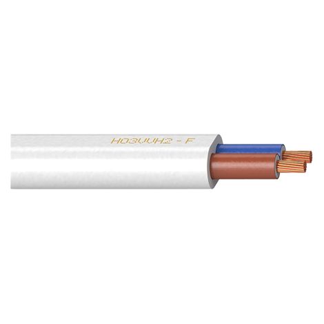 25m cable manguera plana H03VVH2-F  2x0,50mm² blanco