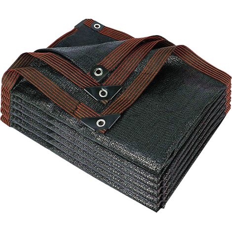 Toile d'ombrage noire résistante, filet de protection solaire antigel pour jardin, pergola et serre, 5 m