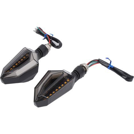 Clignotants LED Moto 2 Pièces DC 12V Feux Indicateurs de Direction Remplacement Universel pour Kawasaki (1/5)