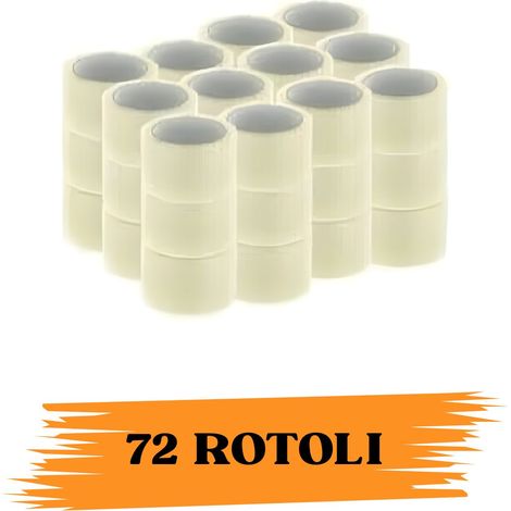 Nastro Adesivo Imballaggio Trasparente Yellow 48mmx66m 72 Rotoli Scotch EcoPrice®