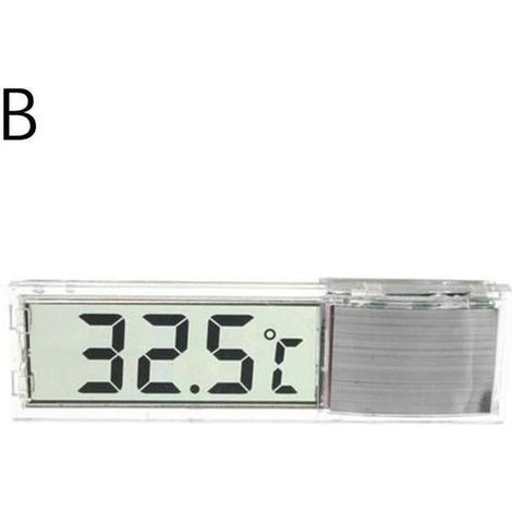 Thermometre Aquarium LCD - Exterieur Pour Bac Poisson Reptile - Affichage Numerique - 7 x 2 x 1 cm - 1 Unite (1/5)