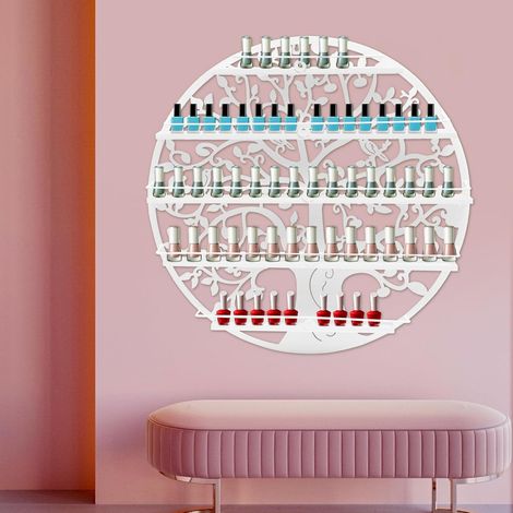 Nagellackregal Wandregal,Metallregal,AufbewahrungsstäNder Organizer Regale,5 Ebenen Nagellack Display,Es Ist Ideal EIN Nagelstudio Oder Zu Hause (1/5)