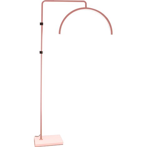 Lampe sur pied LED 40W pour tatouage sourcils, réglable, demi-cercle, art des ongles, cils, microblading, prise EU, rose (1/5)