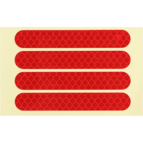 4 Pièces Autocollants Réfléchissants pour Roues Avant/Arrière - Accessoire Scooter Électrique Ninebot G30 Rouge (1/5)