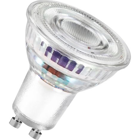 OSRAM PAR16 Reflektor Lampe,ENERGIEEFIZIENTKLASSE B, 50 Watts Ersatz, GU10, PAR16-shape, 2700 Kelvin, Warm weiß, Klares Glas, single Pack (1/5)