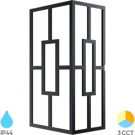 Applique murale LED 10W 3en1 IP44 Noir (1/5)