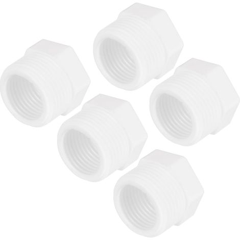 5 Pièces Raccord de Tuyau en Pvc Mâle G3/4" Vers Femelle G1/2" (1/5)