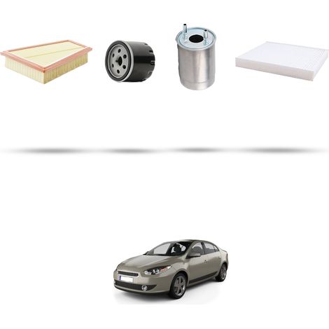 Kit tagliando 4 filtri compatibile con Renault Fluence 1.5 dci 81kw Dal 2010 (1/5)