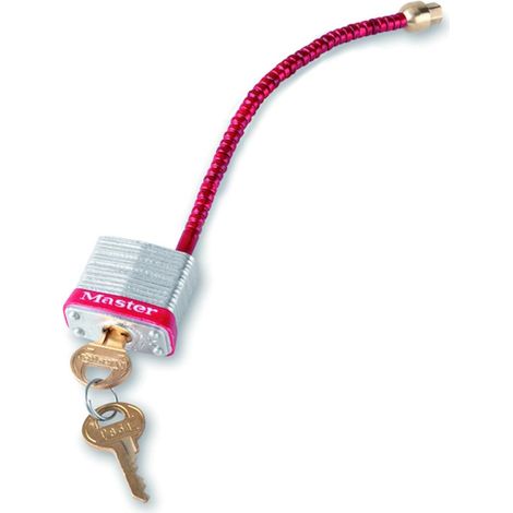 Cadenas de consignation à câble 7C5RED pour interrupteur-disjoncteur - MASTER LOCK