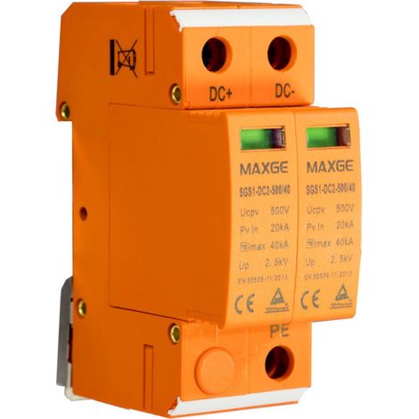 Parafoudre MAXGE 2P-Clase II-40kA-20kA--3,8kV CC 2P (1/2)