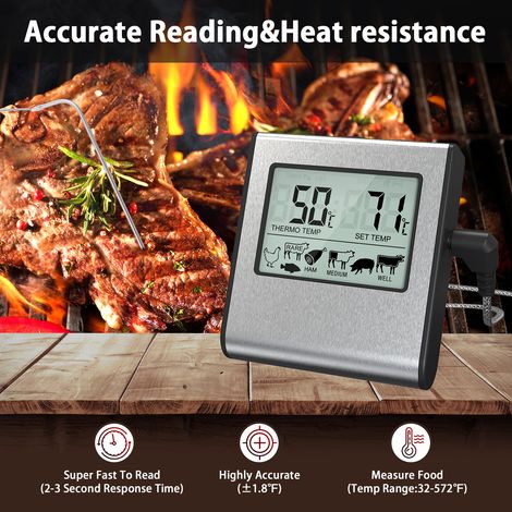 Termometro di precisione per carne e liquidi alla griglia con sonda - ALTRO (1/4)