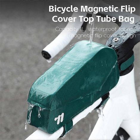 Fahrradrahmentasche Oberrohrtasche Wasserdichte Magnetverschluss-Fahrradtasche Mountainbike-Rennrad-Rahmentasche