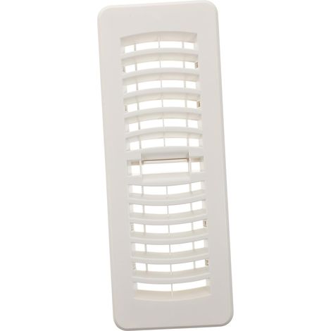 Registre de Sol de Climatisation Réglable en Plastique Blanc Couvercle Aération, Cache Aération, Soupirail, Registres et Bouches Aération, Camping (1/5)