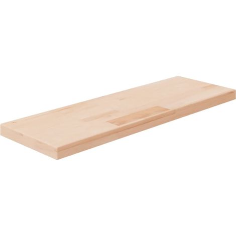 Regalboden 60x20x2,5 cm Unbehandeltes Massivholz Eiche