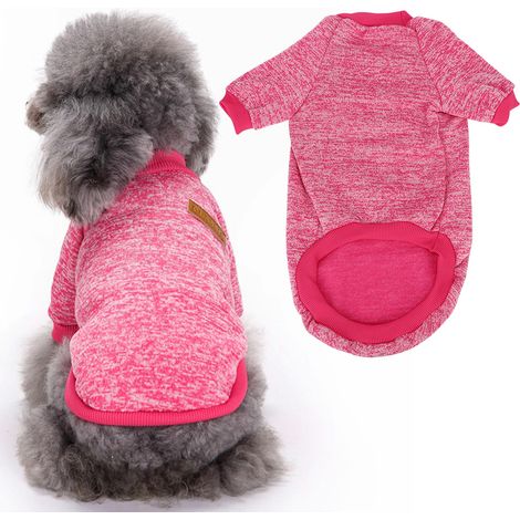Pull Hiver Pour Chien Et Chat - Vêtement Doux En Peluche - Costume Chaud Pour Animaux De Compagnie - 6 Tailles Disponibles (1/5)