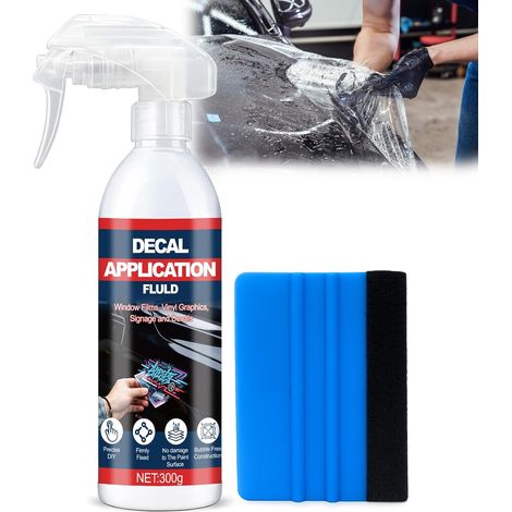 Solution d'Application pour Films Vitro, Liquide d'Assemblage pour Films Autocollants, Compatible avec Film Fenêtre et Covering Voiture, Facilite la Pose et Le Repositionnement, 300 ML (1/5)