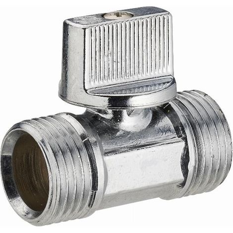 Mini Kugelabsperrventil 1/4 Drehung Doppelstecker M1/2' (15x21) NOYON & THIEBAULT - 4965-15L1