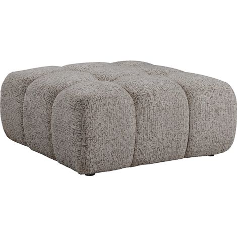 Pouf in tessuto melange tortora - FACIVIL (1/3)