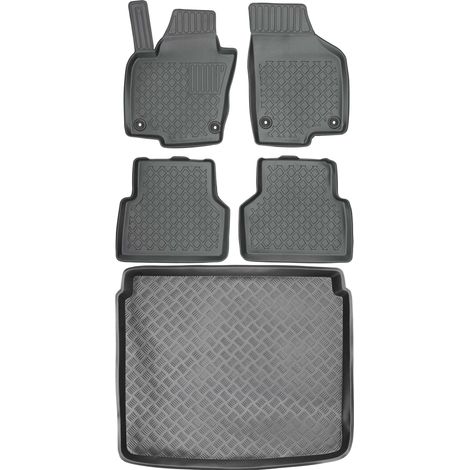 Ensemble de tapis de sol et de coffre pour Volkswagen Tiguan I SUV (2007-2016).