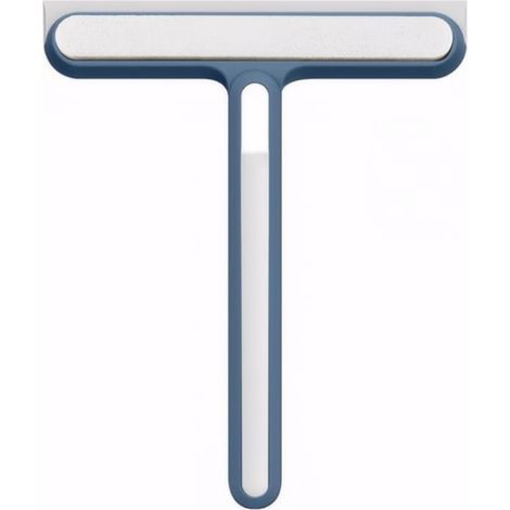 ZHIJIA PREMIUM Eponge brosse de nettoyage en silicone bleue pour vitres fenetres et portes de douche (1/5)