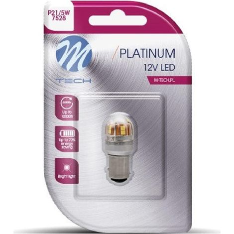 Ampoule Led X 1 - Bay15D 15X2835Smd Canbus 12-24V Blanc -L827W Platinum-