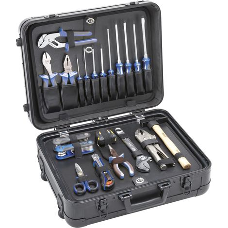 Maleta trolley de aluminio reforzada con 51 piezas de herramientas y bolsa de nylon ALYCO (1/4)