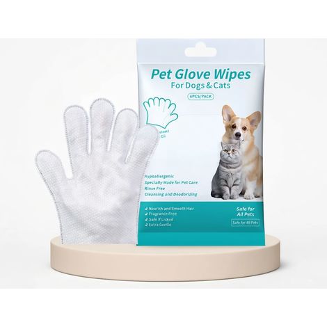 Gants nettoyants pour animaux 6 pièce 1 sachet modèle 2 180g (1/5)