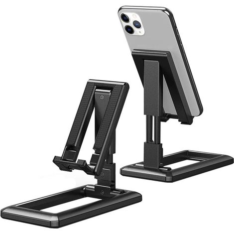 Support Téléphone Réglable - Support Tablette Pliable Antidérapant - Pour Smartphone Et Liseuse 4-9.7 Pouces - Lot De 1 (1/5)