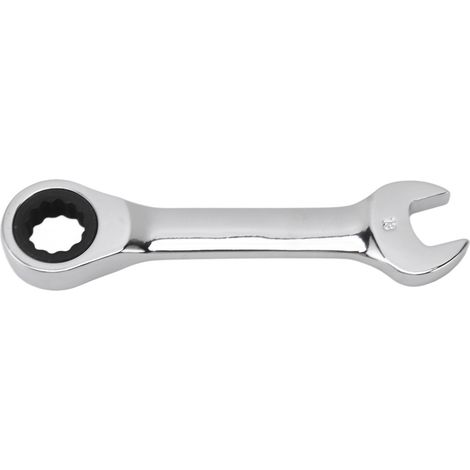 Clé à pipe à cliquet acier chromé 13mm 72 dents réversible pour réparation maison vélo voiture (1/5)