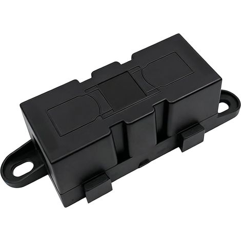 Porte-Fusible Haute Intensité pour Fusible Mega 12V, Porte 12V Etanche, Support Robuste avec Boulons M8 pour Applications Auto, Industrie et Électronique (1/5)