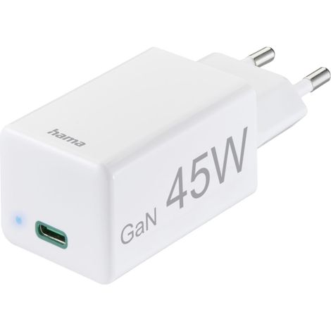 Hama Schnellladegerät, USB-C PD/Qualcomm®/GaN, 45 W (1/5)