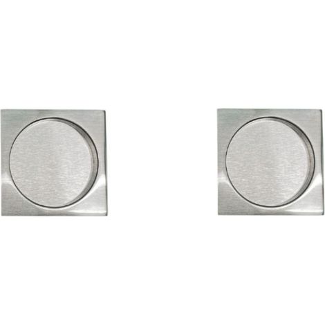 Poignée cuvette encastrée carrée pour porte coulissante - Reivilo (1/4)