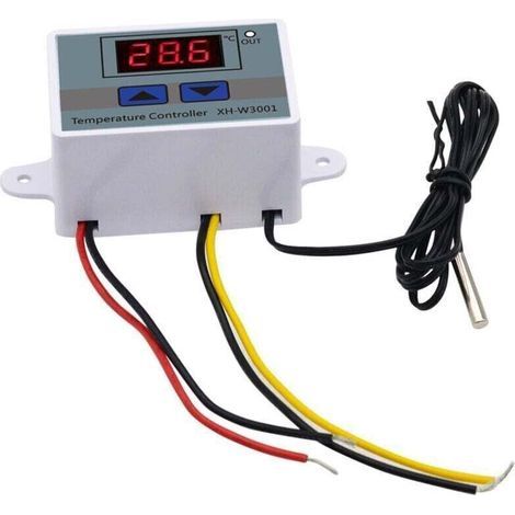 Interrupteur de thermostat XH-W3001 avec sonde étanche pour contrôleur de température à LED - 1pcs (1/4)
