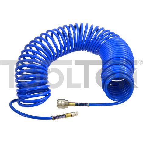 GEKO G02967 TUBO ARIA COMPRESSA COMPRESSORE FLESSIBILE SPIRALE 15mt 5x8mm (1/3)