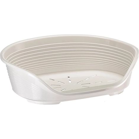cuccia da interno per cani e gatti "siesta deluxe 2" bianco, 49x36x17,5 cm - ferplast