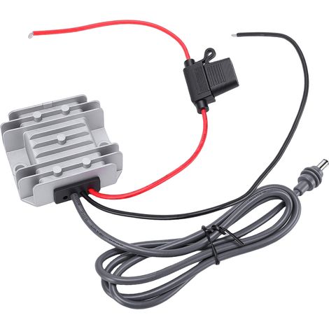 Convertisseur élévateur DC 12V 24V vers 30V 3.5A pour mini routeur, câble d'alimentation boost avec fusible, boîtier alliage aluminium IP68 (1/5)