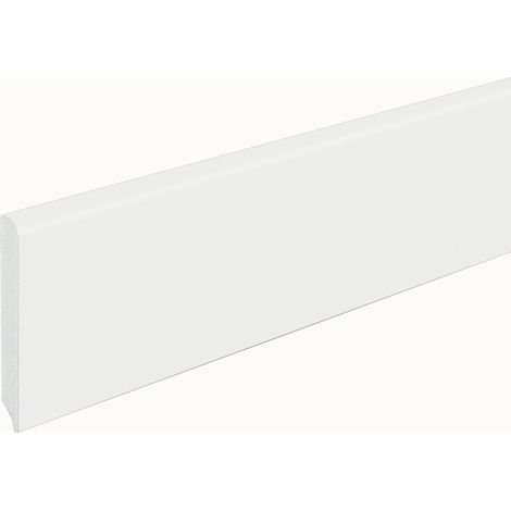 Neuhofer Fußleiste 202 cm x 80 x 10 mm weiß Sockelleisten & Fußleisten (1/2)