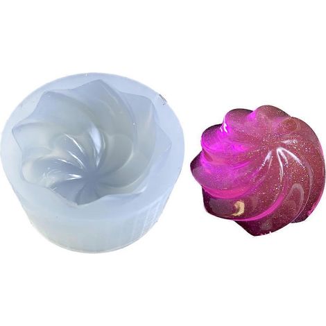 Silikonform für Pudding, ideal zur Herstellung von Kerzendekorationen und anderen handgefertigten Artikeln. (1/4)