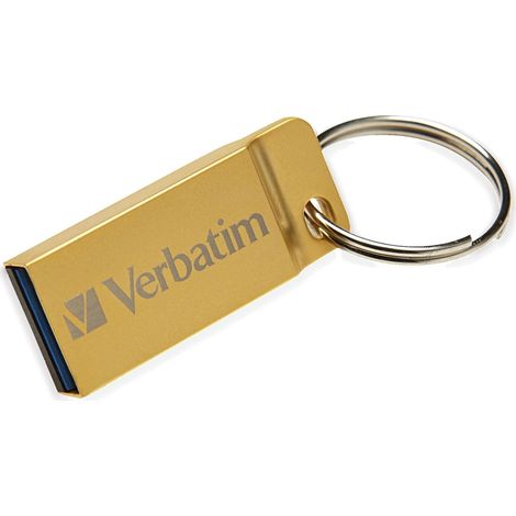 Chiavetta USB Verbatim Metal Executive da 64 GB, colore oro, con interfaccia USB 3.0. (1/5)