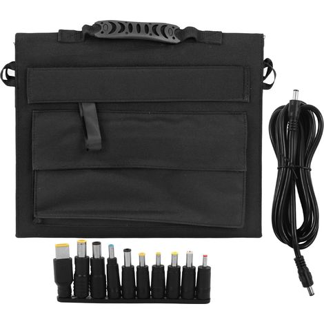 Ortviai Panneau Solaire Portable 30 W 18 V avec Sorties USB et DC – Pliable et Étanche pour Camping, Charge de Téléphone et Tablet (1/5)