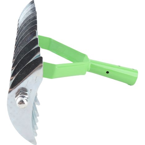 Râteau à chaume en acier inoxydable à dents incurvées pour ramasser les feuilles et ramasser les feuilles - Fournitures de jardin (1/5)