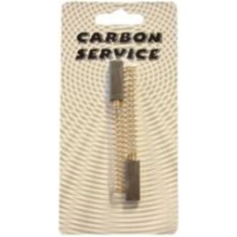 Blister da 2 carboncini 5 x 4 x 10 mm con molle per Utensili vari