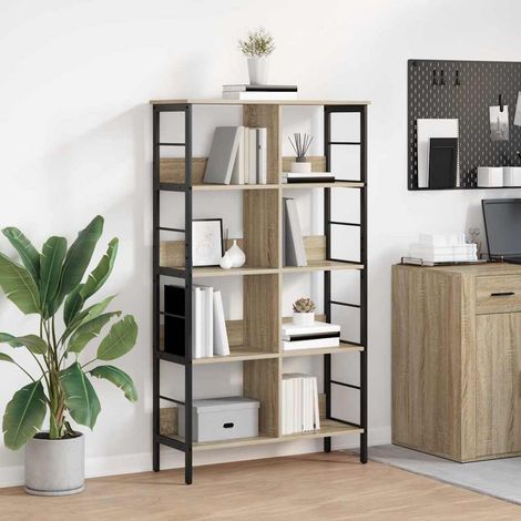 Bücherregal Sonoma-Eiche 82 x 32 x 144,5 cm Holzwerkstoff