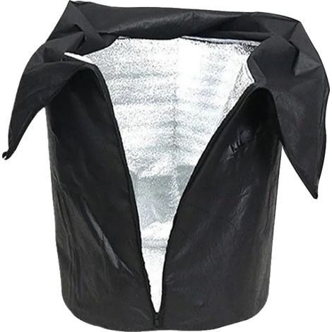 Pflanzenschutzabdeckung, winddichtes Design, langlebiges Material, Schwarz 45-50CM (1/2)