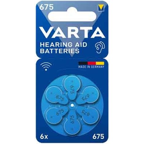 PILA PER ACUSTICA 'RAYOVAC 675' Blister 6 Pezzi Q.TA 10